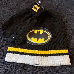 DC Batman Toque and Gloves NEW